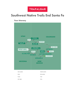 Southwest Native Trails End Santa Fe