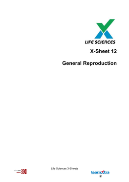 X-Sheet 12 General Reproduction