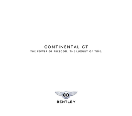 Continental Gt the Power of Freedom