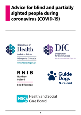 Advice for Blind and Partially Sighted People During Coronavirus (COVID-19)