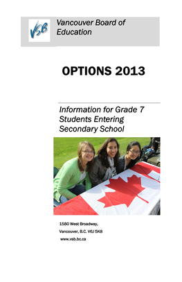 Options 2013