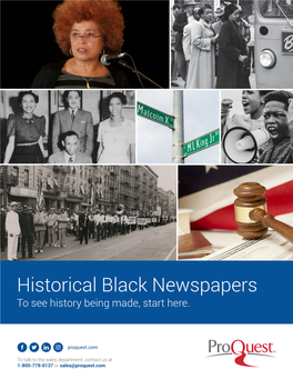 Historical Black Newspapers to See History Being Made, Start Here