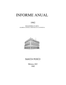 Informe Anual 1982