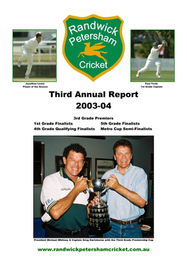 Third Annual Report 2003-04