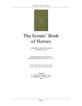 The Scouts' Book of Heroes