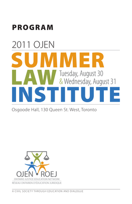 Summer Law Institute