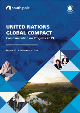 UNITED NATIONS GLOBAL COMPACT Communication on Progress 2019