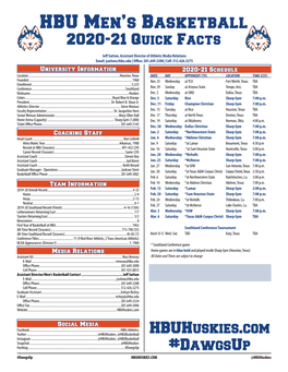 HBU Men's Basketball