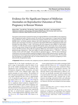 Evidence for No Significant Impact of M¨Ullerian Anomalies On