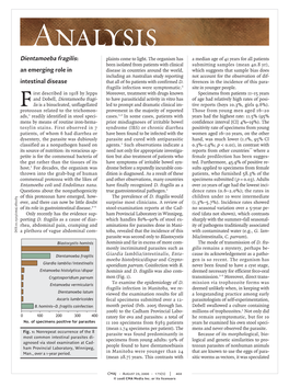 Dientamoeba Fragilis: Plaints Come to Light