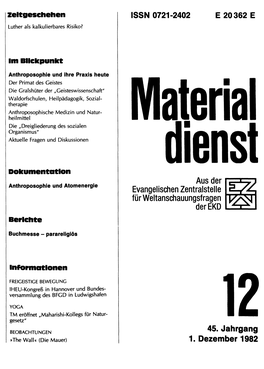 Materialdienst 12/1982