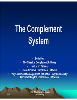 Complement System.Pdf