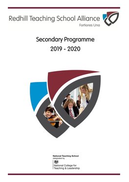 Secondary Programme 2019 - 2020