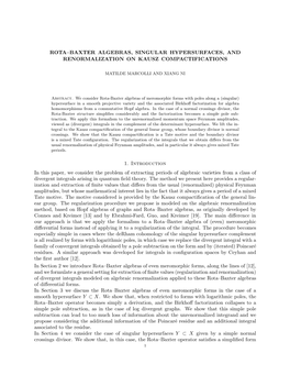 Rota–Baxter Algebras, Singular Hypersurfaces, and Renormalization on Kausz Compactifications