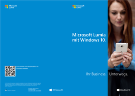 Microsoft Lumia Mit Windows 10