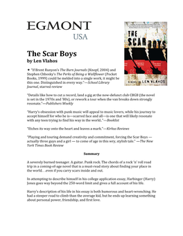 The Scar Boys by Len Vlahos