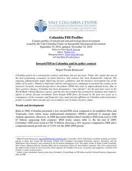 Columbia FDI Profiles