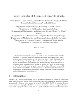 Proper Diameter of 2-Connected Bipartite Graphs