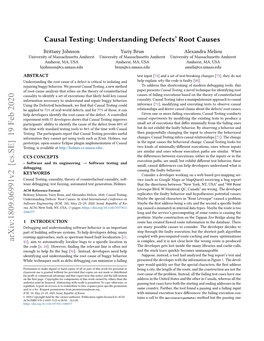 Causal Testing: Understanding Defects’ Root Causes