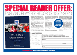 England Players' Records 1872-2020