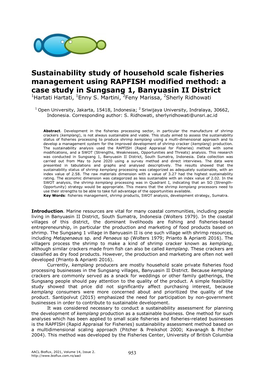 Hartati H., Martini S. E., Marissa F., Ridhowati S., 2021 Sustainability