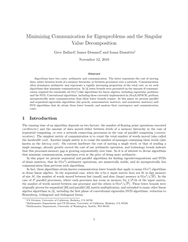 Minimizing Communication for Eigenproblems and the Singular Value Decomposition