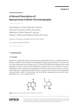A General Description of Apocynaceae Iridoids Chromatography