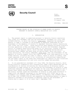 Security Council Distr