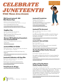 Join Us for Juneteenth!