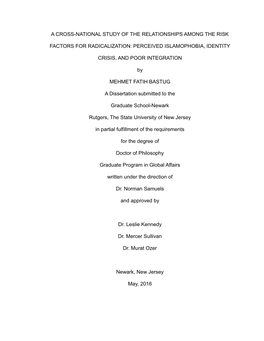 Toward a Conceptual Framework for Mixed-Method Evaluation Designs