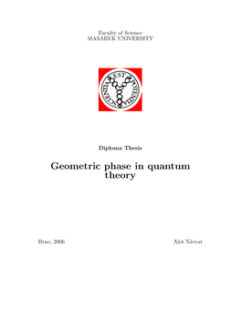 Geometric Phase in Quantum Theory
