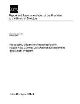 Civil Aviation Development Investment Program