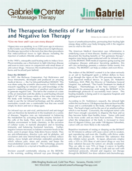 The Therapeutic Benefits of Far Infrared and Negative Ion Therapy