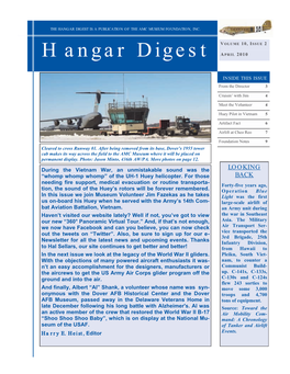 Hangar Digest Is a Publication of Th E Amc Museum Foundation, Inc