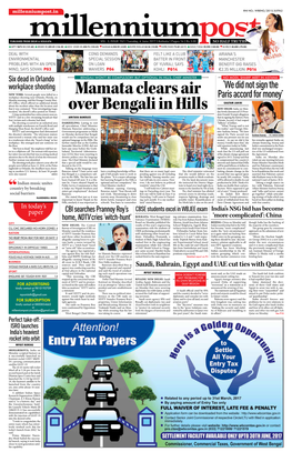 Mamata Clears Air Over Bengali in Hills