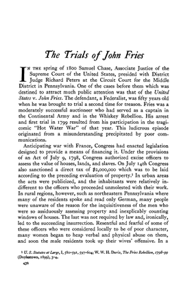 The Trials of John Fries