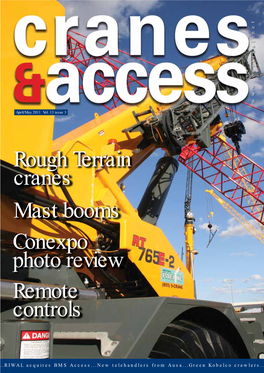 Rough Terrain Cranes Mast Booms Conexpo Photo Review Remote Controls