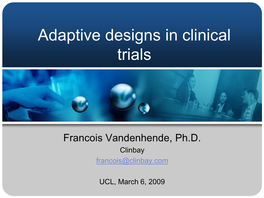 ADAPTIVE DESIGN in PHASE II Phase II Clinical Trial