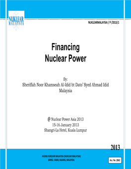 Financing Nuclear Power