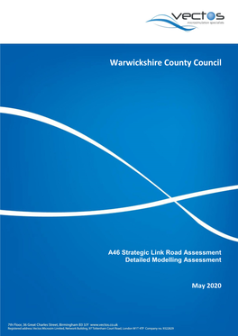 A46 Strategic Link Road Assessment Detailed Modelling Assessment