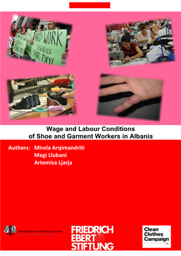 Wage and Labour Conditions of Shoe and Garment Workers in Albania