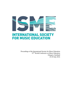 ISME Conference Proceedings 2016 Final