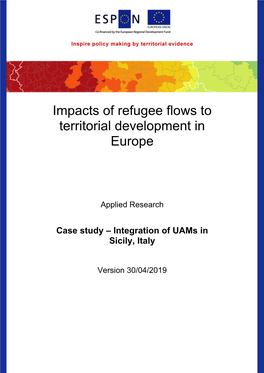 Impacts of Refugee Flows to Territorial Development in Europe