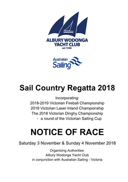 Notice of Race