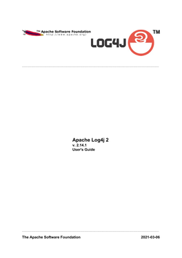 Log4j User Guide