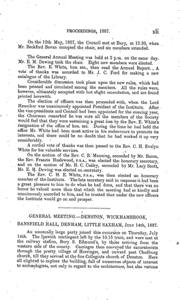 On.The 12Th May, 1887,The Councilmet.At Bury, at 12.30, When Mr. Beckfordbevan Occiipiedthe Chair, and Six Members Attended