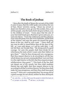 The Book of Joshua