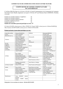 Communaute De Communes Cote Ouest Centre Manche