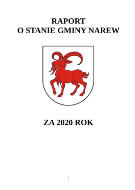 Raport O Stanie Gminy Narew Za 2020