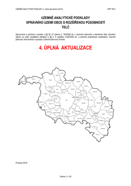 4. Úplná Aktualizace (2016) ORP TELČ